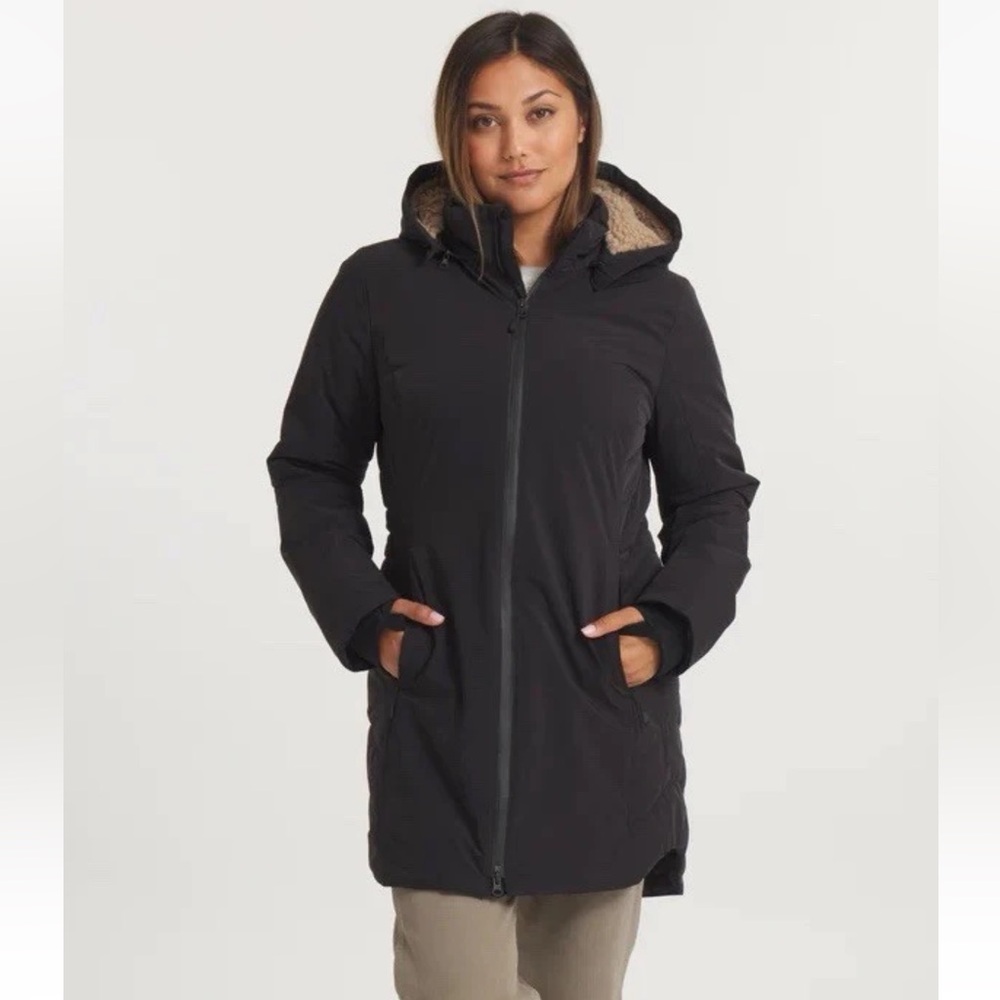 READ *BROKEN ZIPPER* Paka Abu Long Parka Women’s Black XL